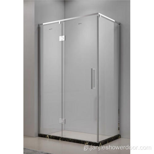 Cubículo de ducha de forma rectangular